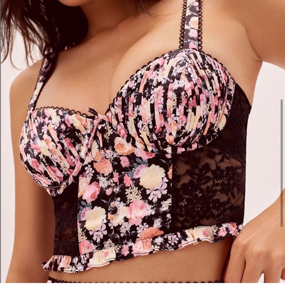For Love And Lemons long line bra/bustier size XXS, Gardenia